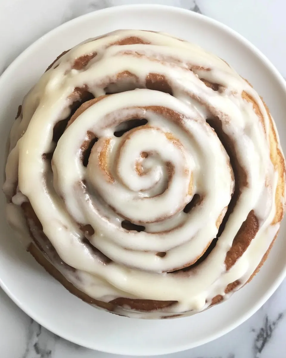 Best CINNAMON ROLL CAKE FROM SCRATCH shot
