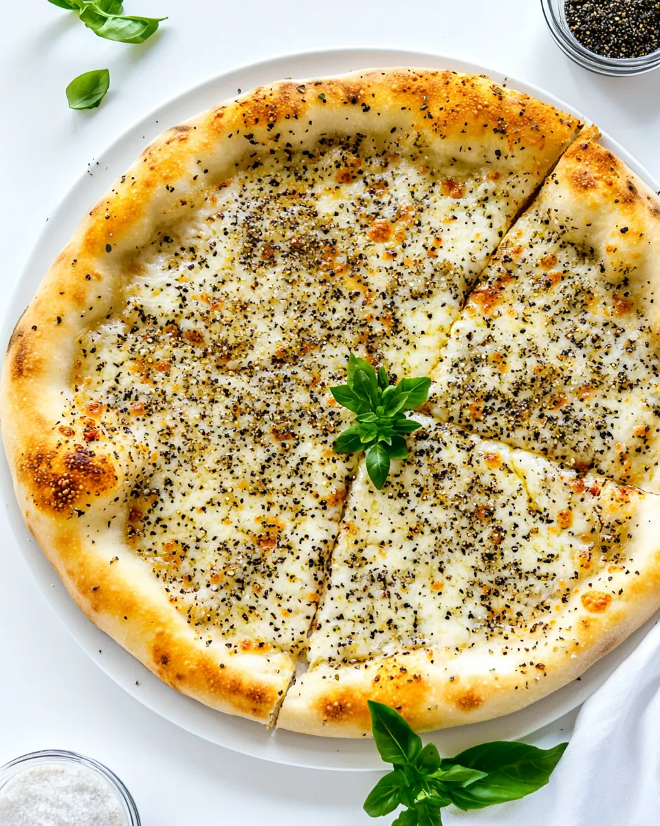 Homemade Cacio e Pepe Pizza photo