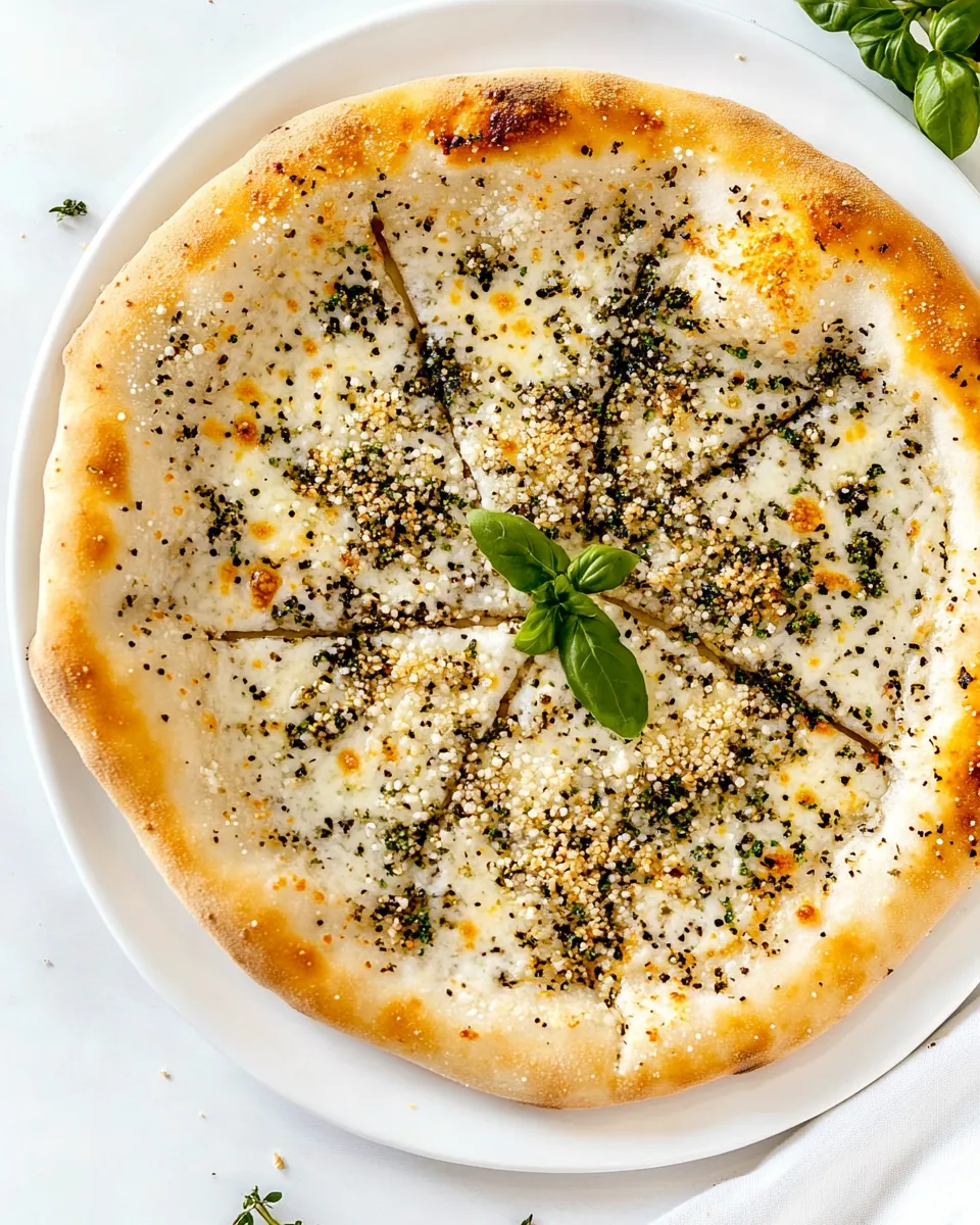 Delicious Cacio e Pepe Pizza shot