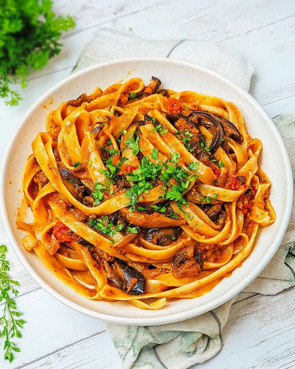 Delicious Cajun Oyster Mushroom Pasta image