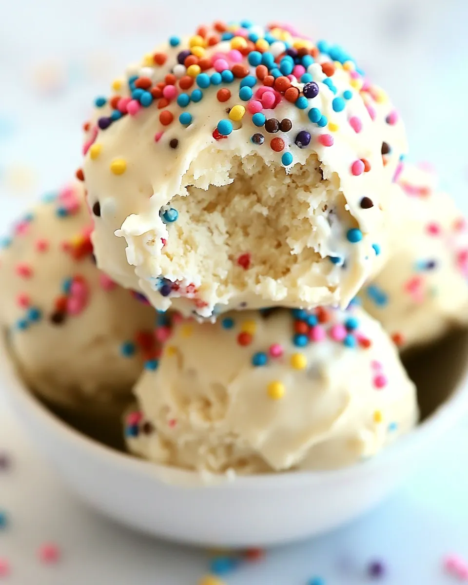 Homemade Cake Batter Truffles photo