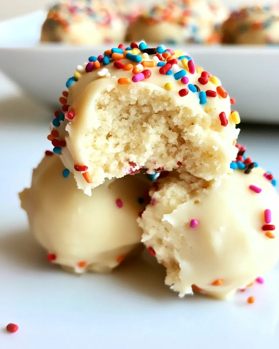 Easy Cake Batter Truffles recipe photo