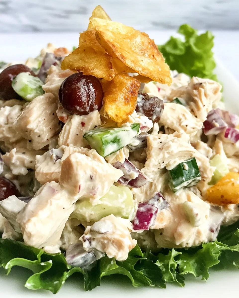 Delicious California Chicken Salad shot