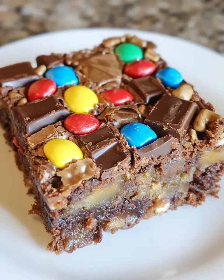 Homemade Candy Bar Brownies photo