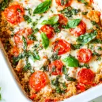 Homemade Caprese Chicken and Quinoa Casserole photo