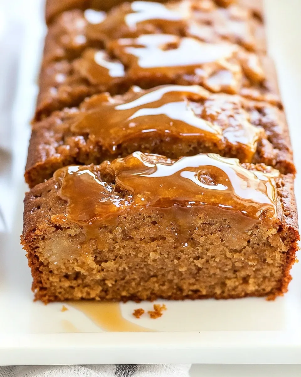 Homemade Caramel Macchiato Banana Bread photo