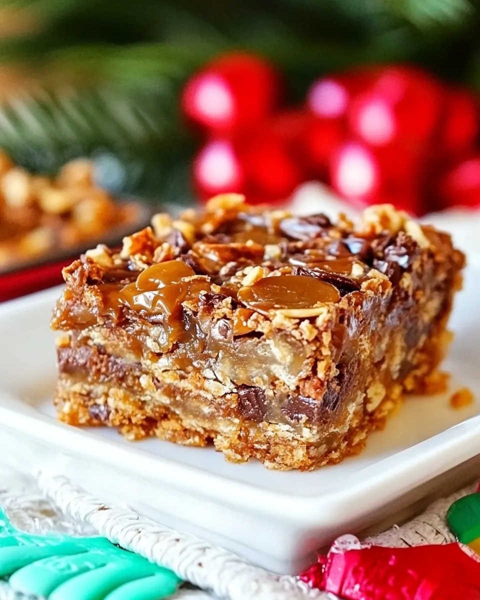 Easy Caramel Magic Cookies Bars recipe photo