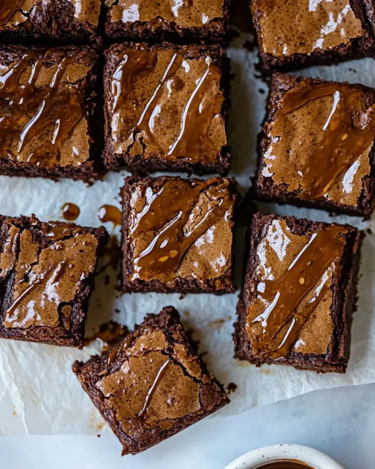 Homemade Caramel Mocha Nutella Brownies. photo