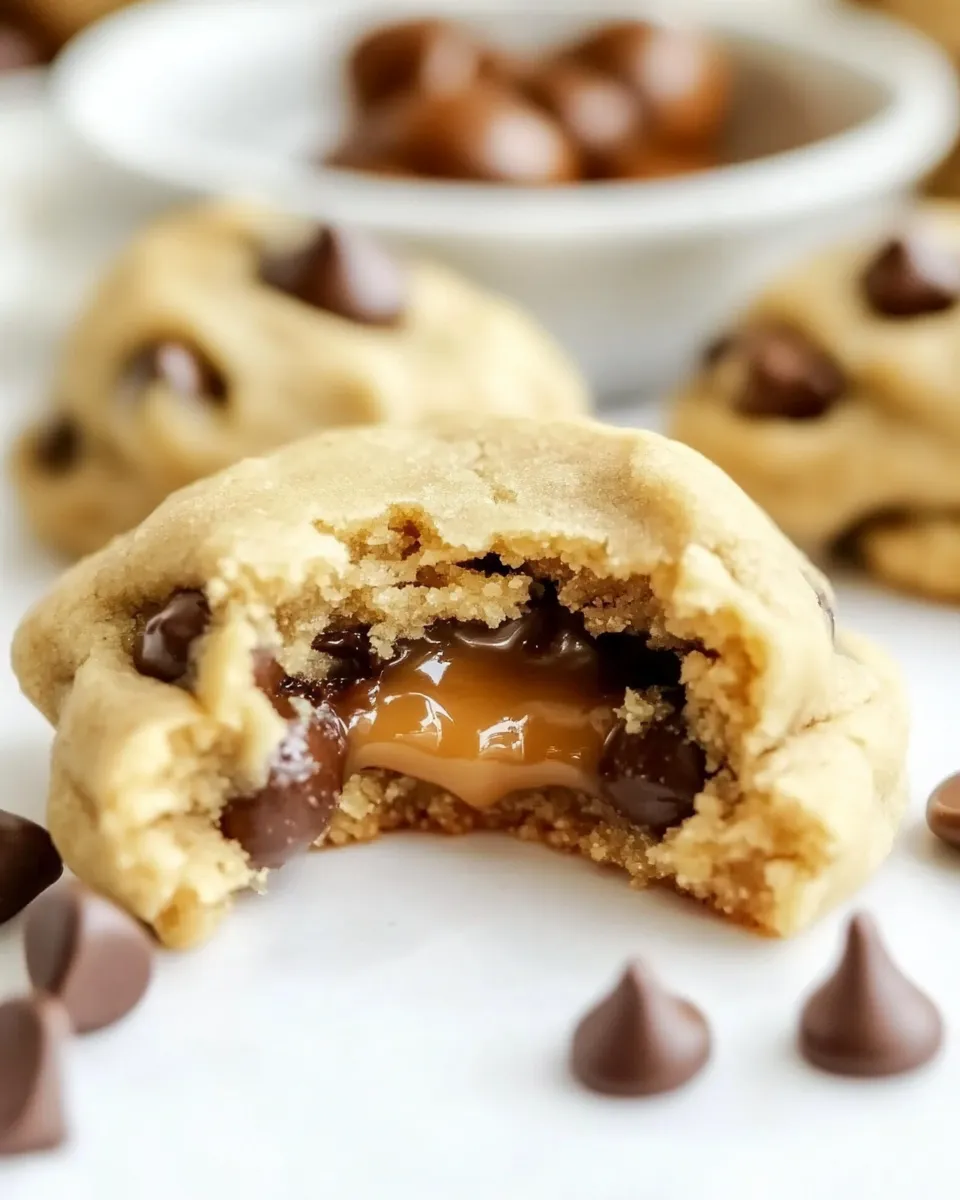 Easy Caramel Stuffed Cookies recipe photo