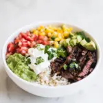Homemade Carne Asada Burrito Bowls photo
