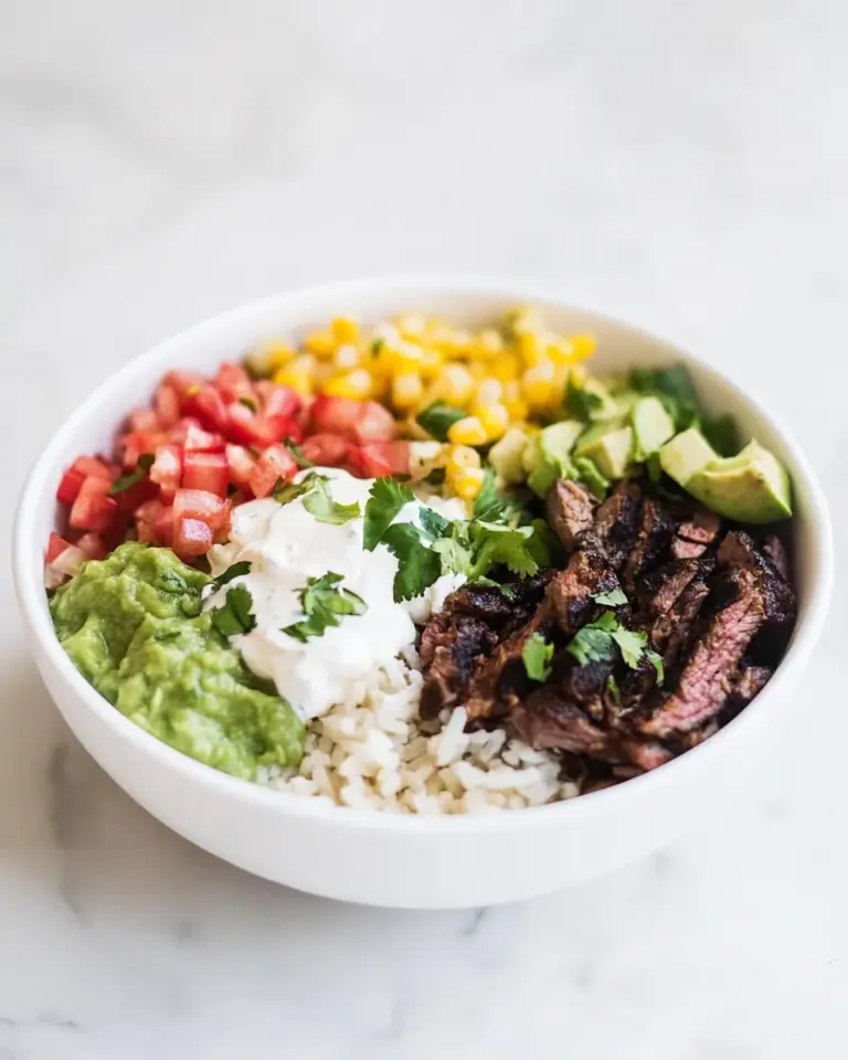 Homemade Carne Asada Burrito Bowls photo