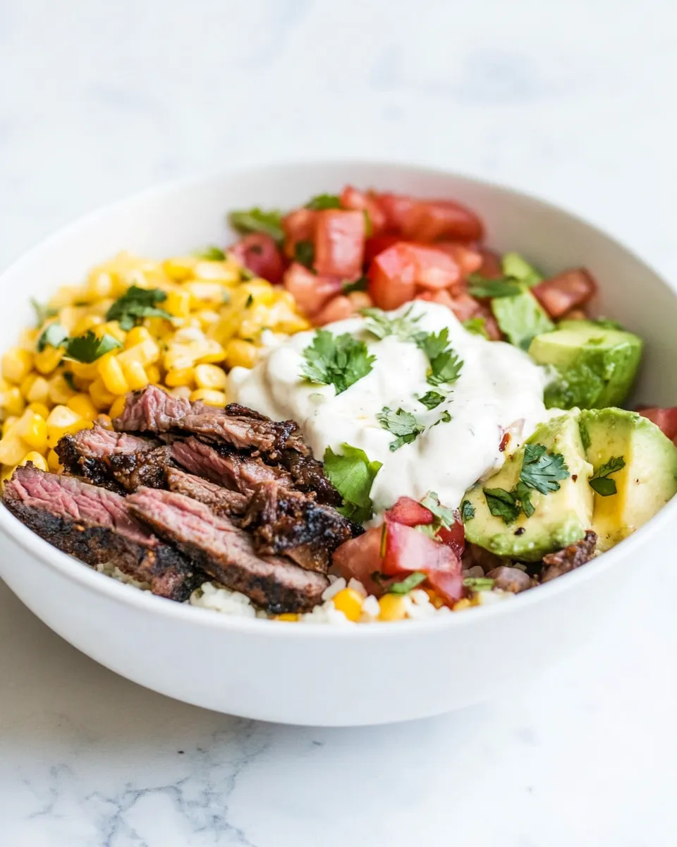 Easy Carne Asada Burrito Bowls recipe photo