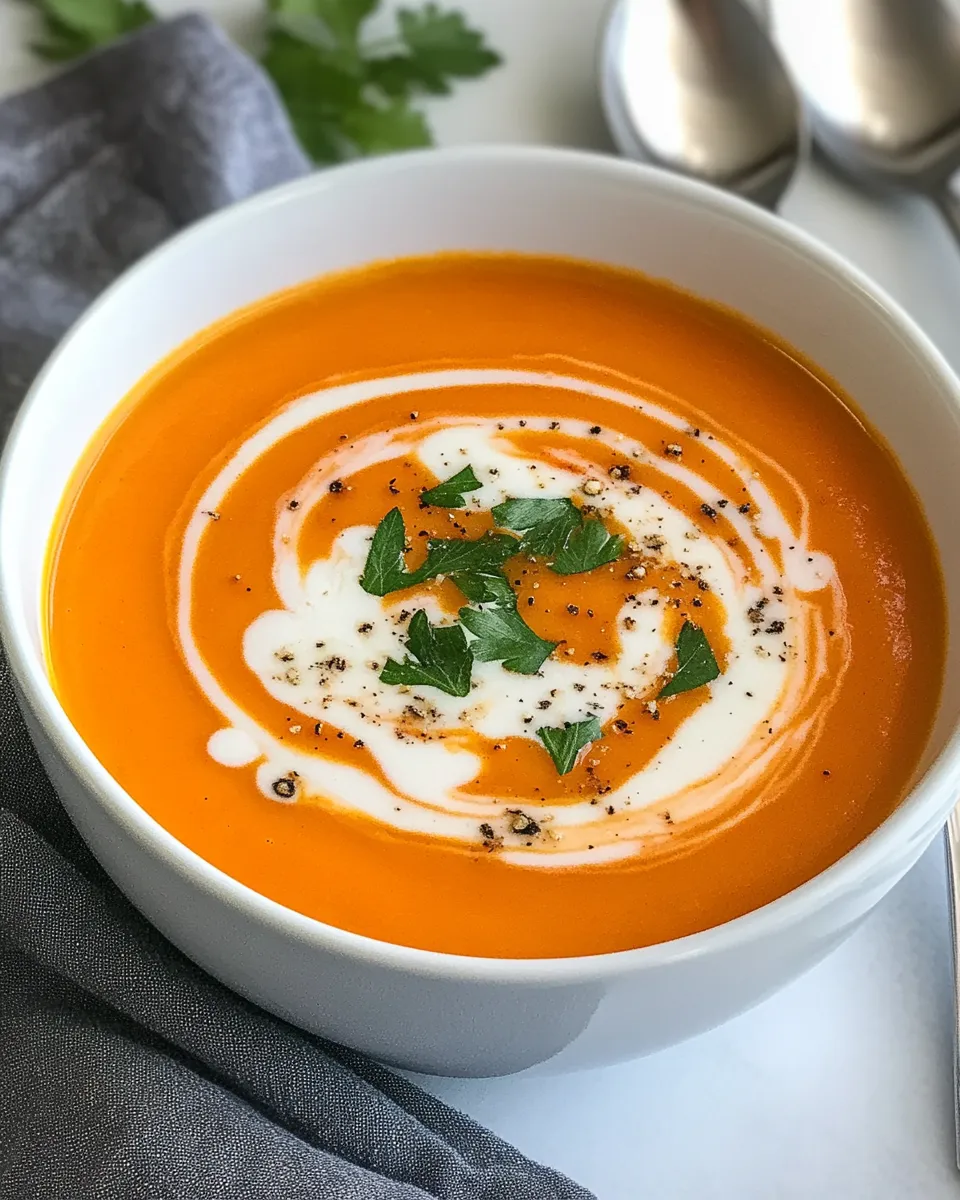 Easy Carrot Soup recipe photo