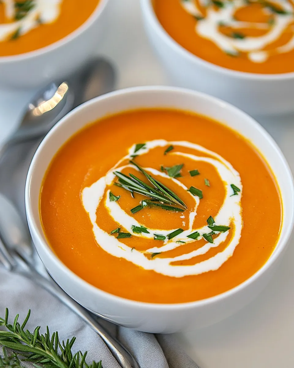 Delicious Carrot Soup shot