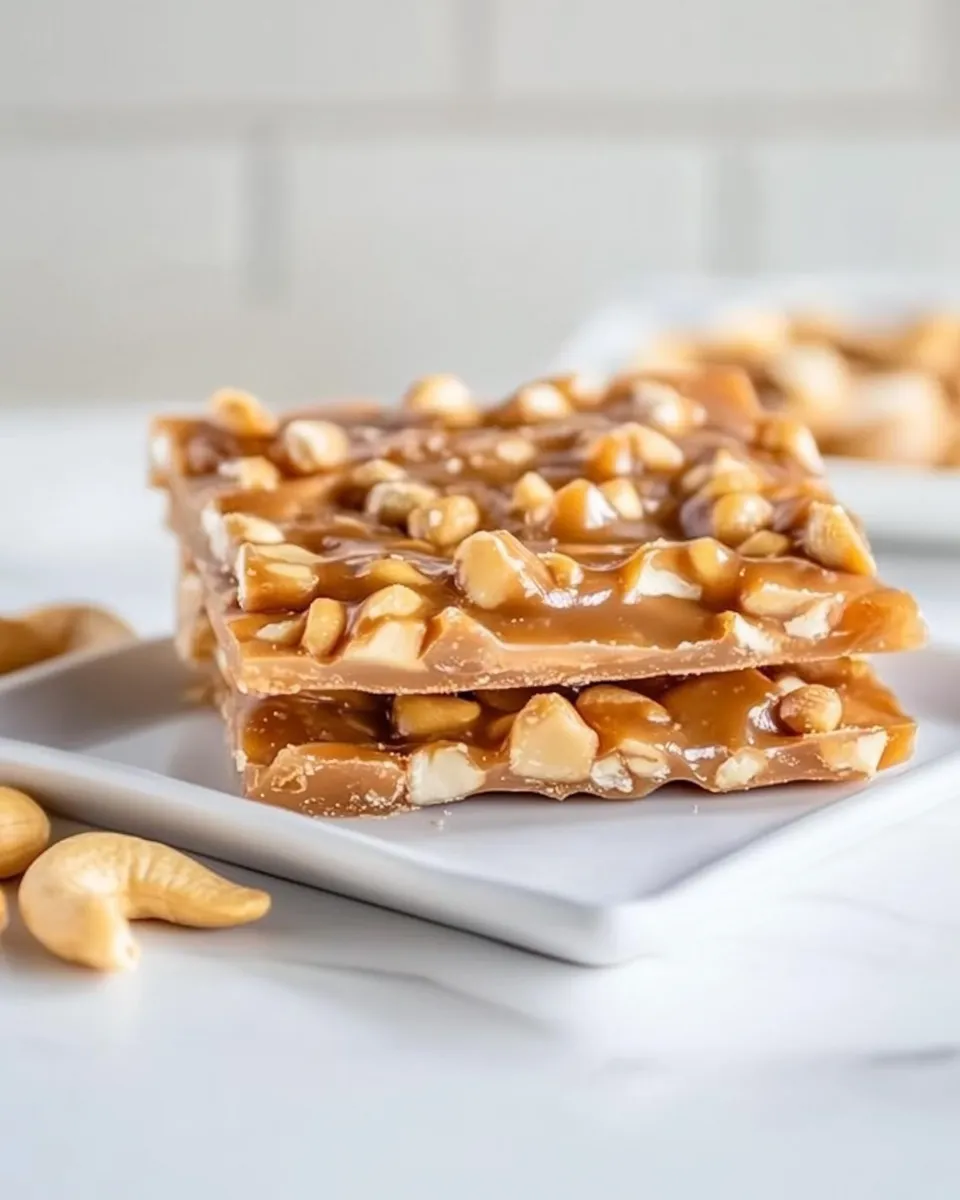 Homemade Cashew Brittle photo