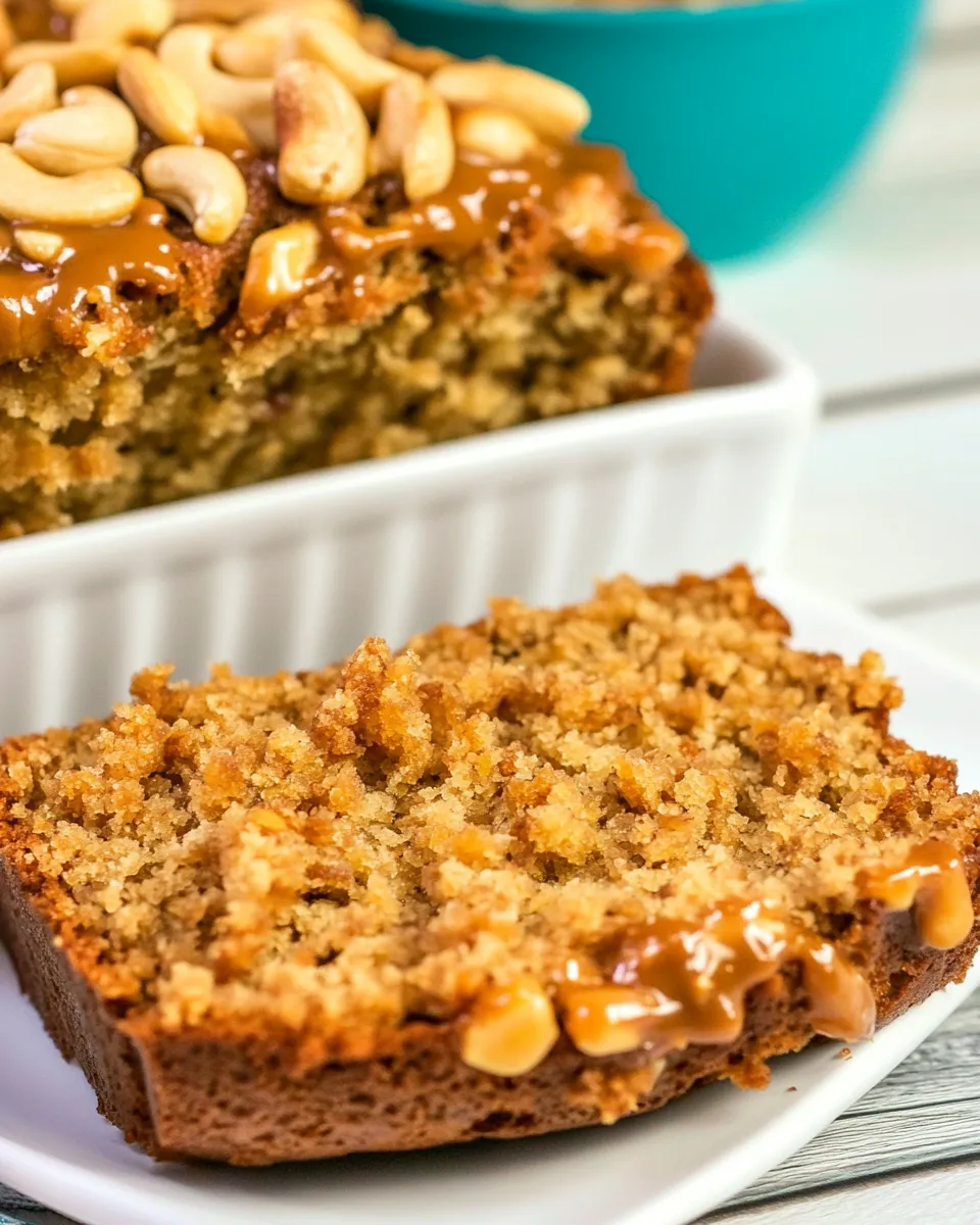 Easy Cashew Butter Butterscotch Banana Bread recipe photo