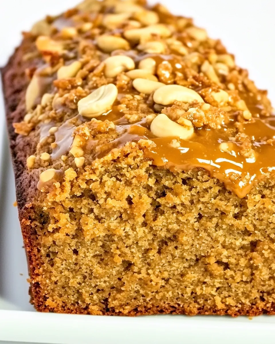 Quick Cashew Butter Butterscotch Banana Bread shot