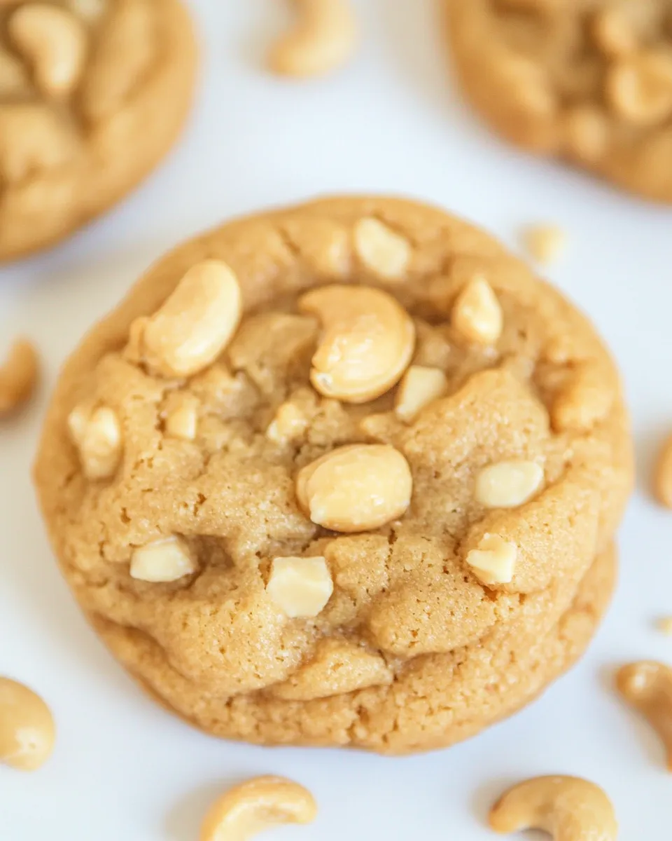 Tasty Cashew Butterscotch Pudding Cookies shot