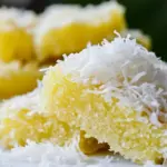 Homemade Cassava Cake with Shredded Coconut photo