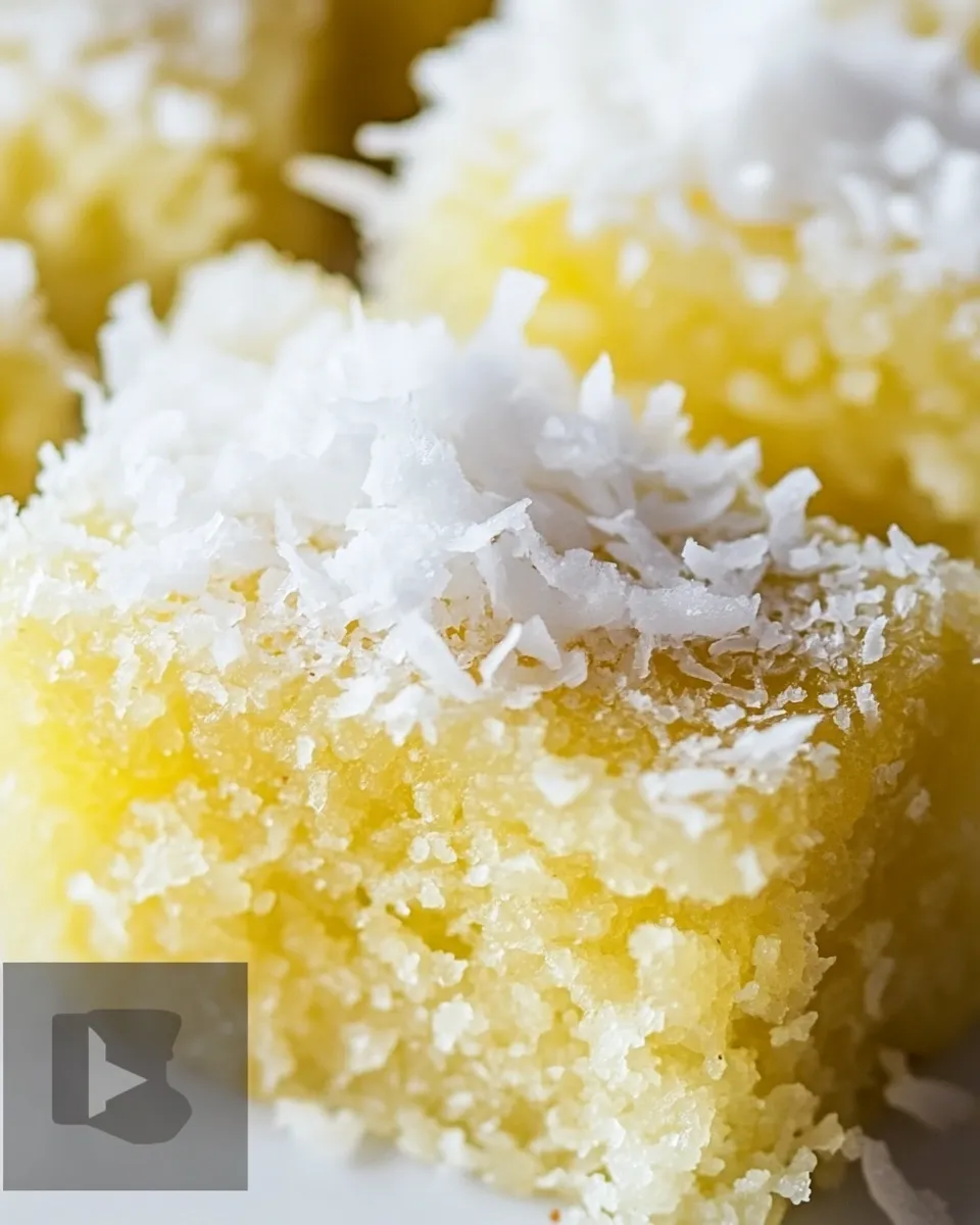 Delicious Cassava Cake with Shredded Coconut shot