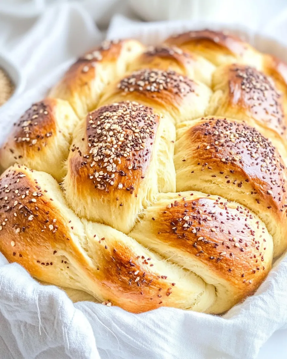 Delicious Challah Bread shot