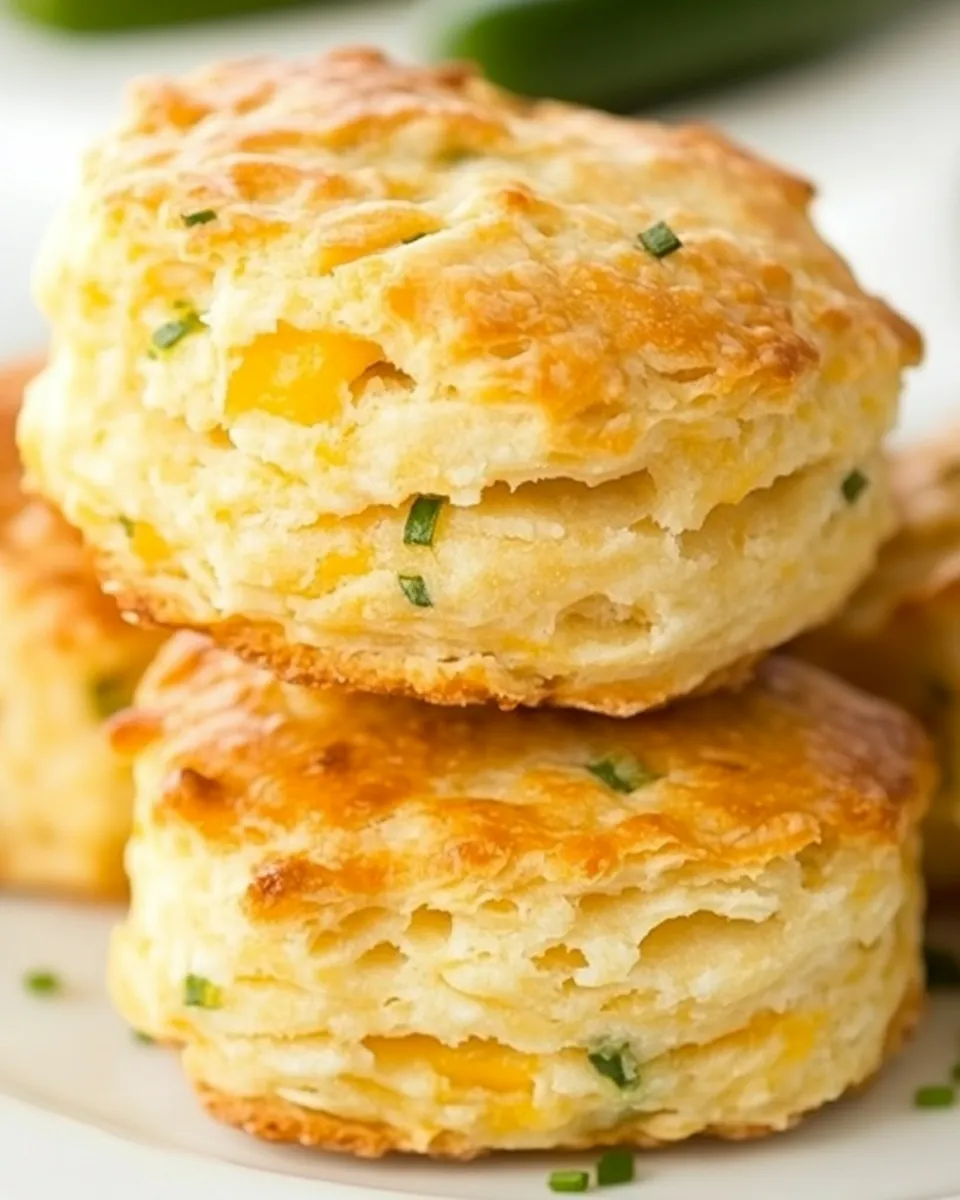 Savory Cheddar, Jalapeo and Chive Biscuits shot