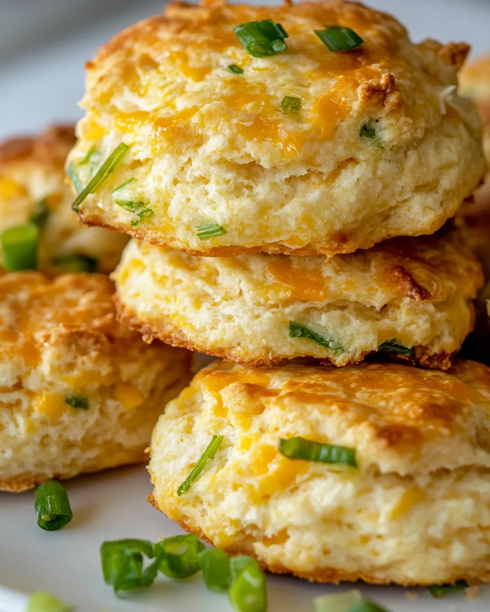 Homemade Cheddar Scallion Biscuits Recipe photo