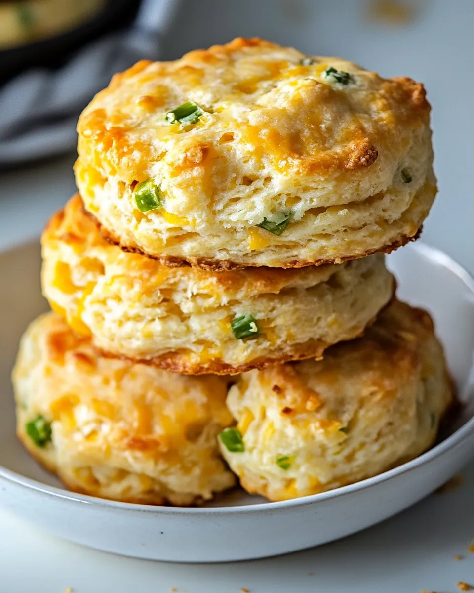Classic Cheddar Scallion Biscuits Recipe dish photo