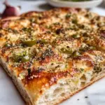 Homemade Cheese Focaccia w/ Green Onions, Zaatar & Sumac photo