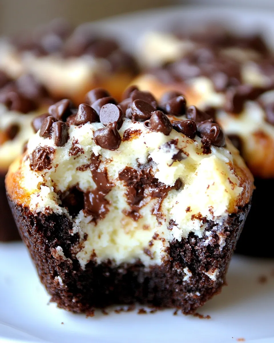 Homemade Cheesecake Chocolate Chip Muffins photo