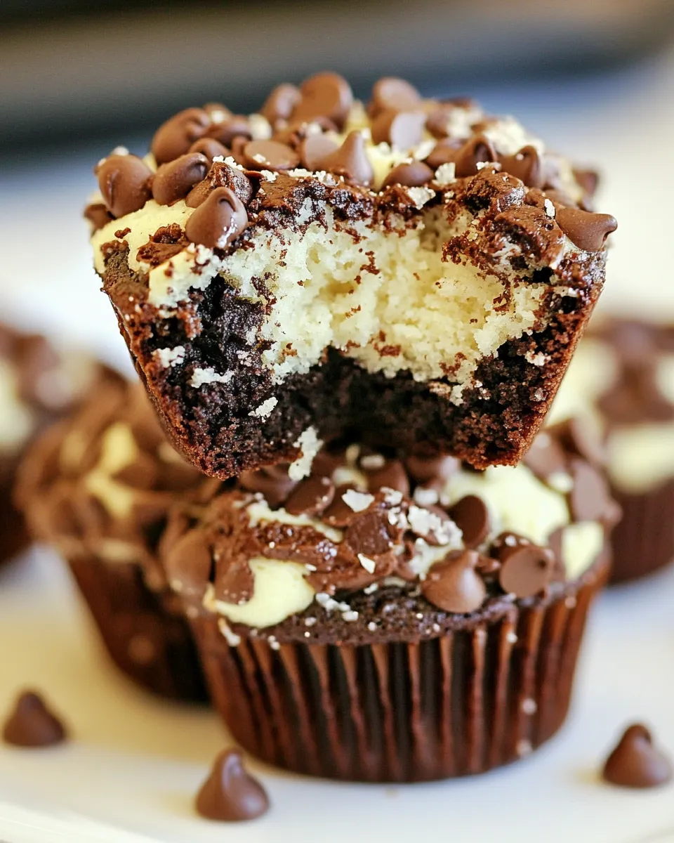 Delicious Cheesecake Chocolate Chip Muffins image