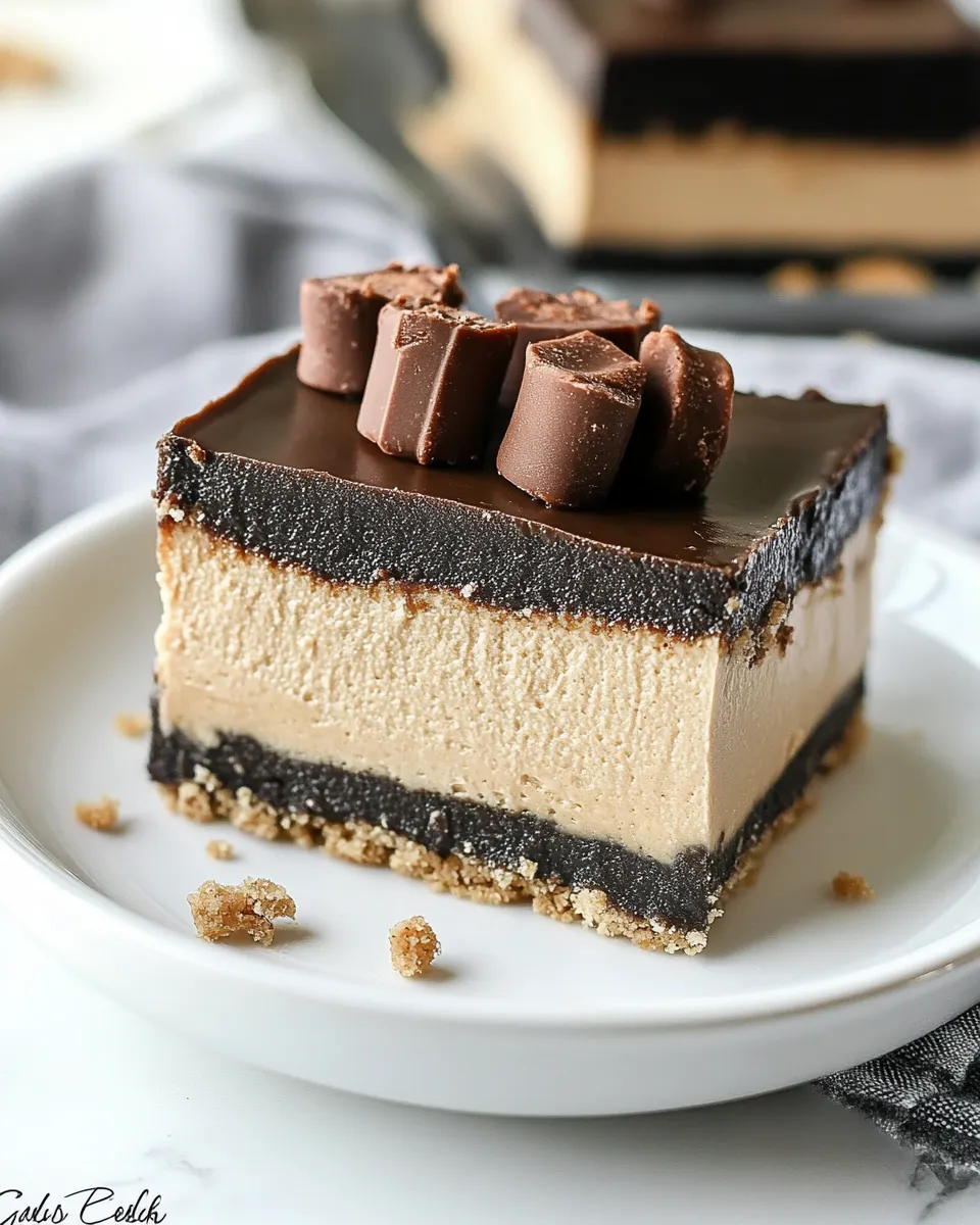 Classic Cheesecake Peanut Butter Bars image