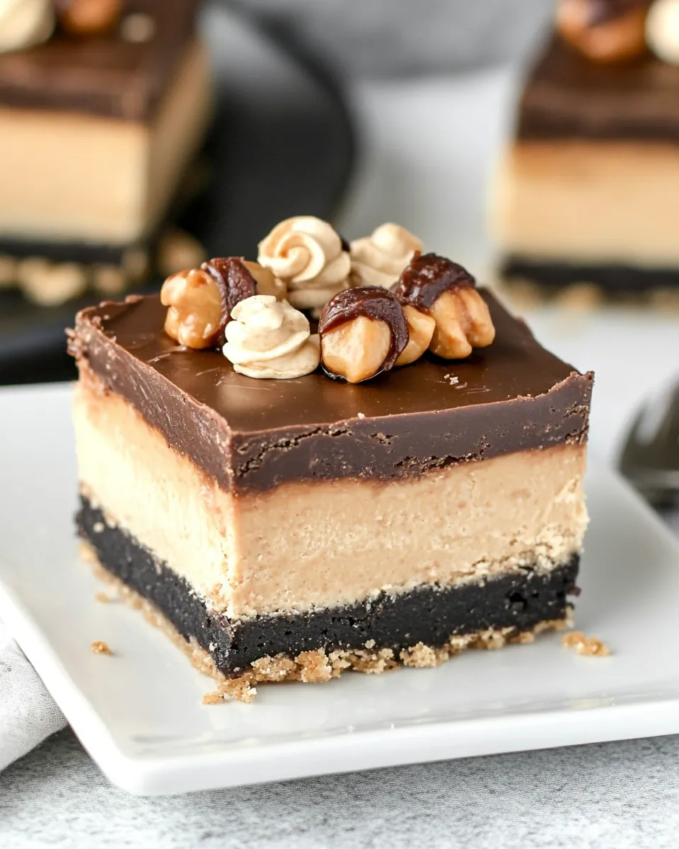 Easy Cheesecake Peanut Butter Bars recipe photo