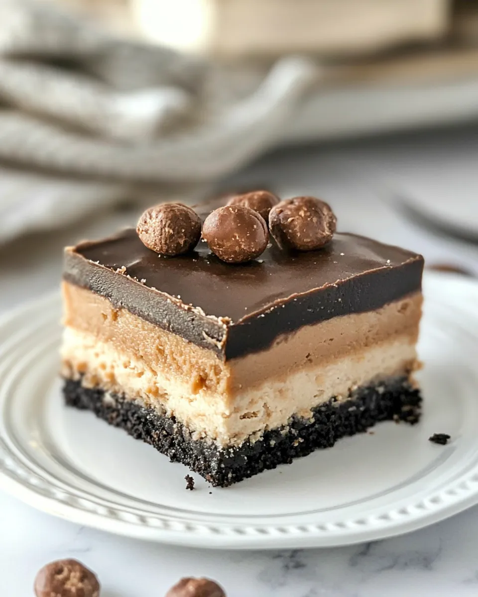Delicious Cheesecake Peanut Butter Bars shot
