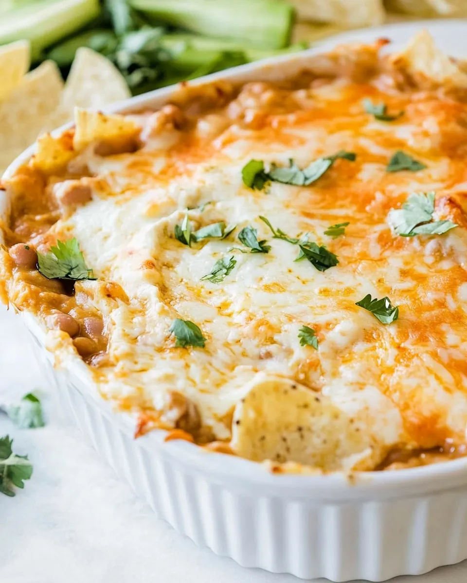 Homemade Cheesy Bean Dip photo