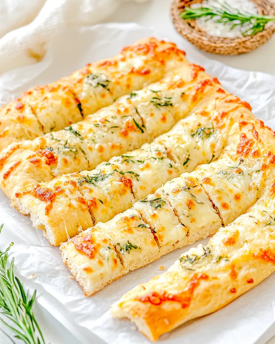 Homemade Cheesy Bread Recipe with Pizza Dough photo