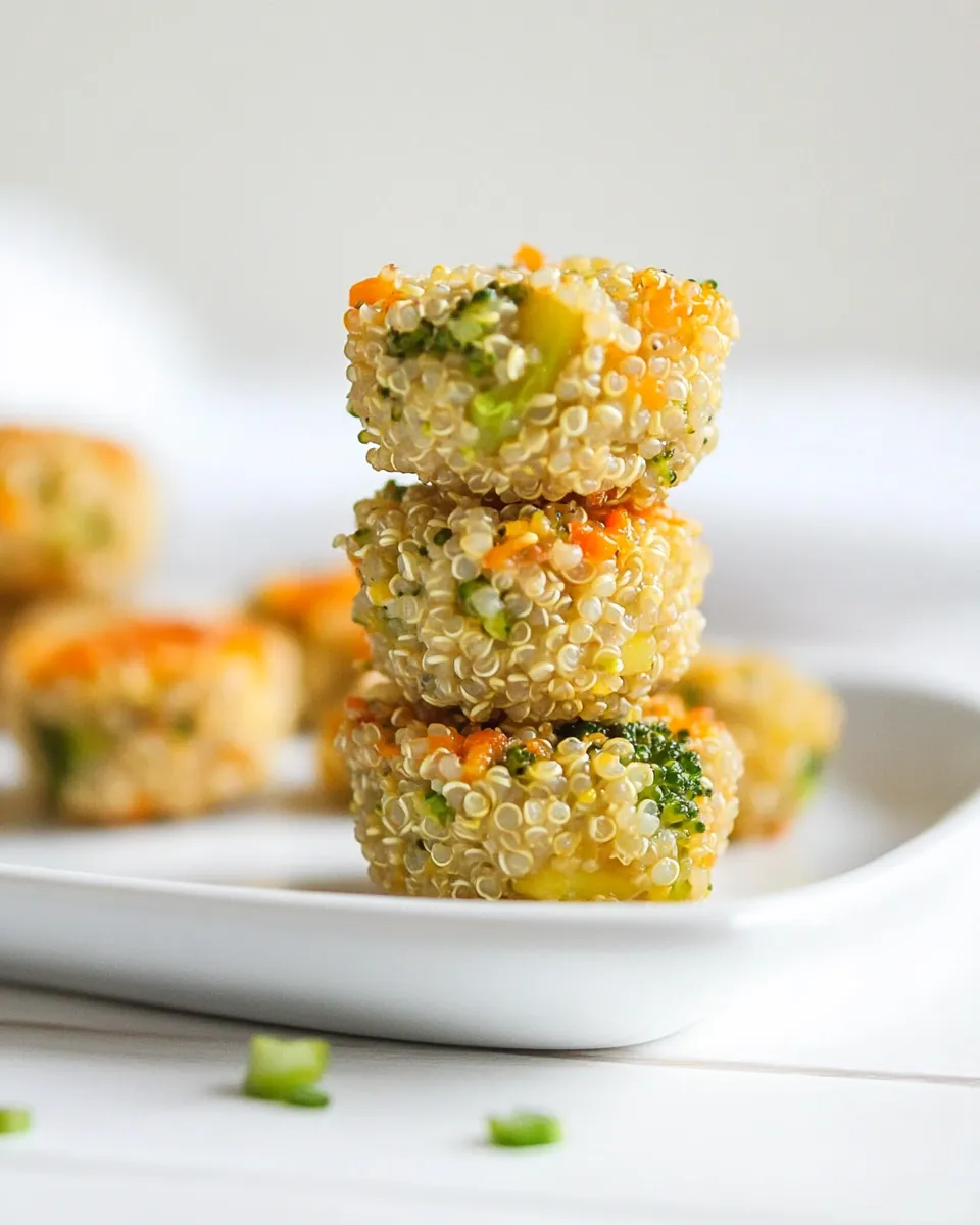 Delicious Cheesy Broccoli Quinoa Bites recipe image