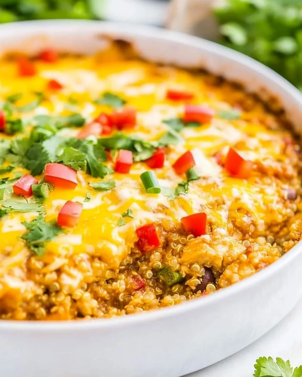 Delicious Cheesy Chicken Enchilada Quinoa image