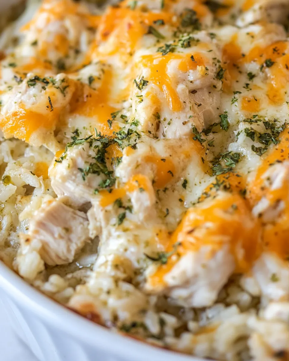 Classic Cheesy Chicken and Rice Bake image