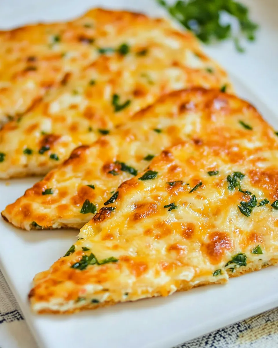Easy Cheesy Flat Breads recipe photo