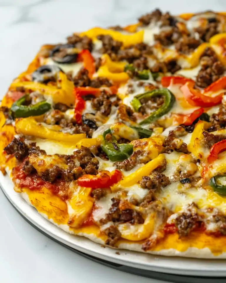 Homemade Cheesy Keto Pan Pizza photo