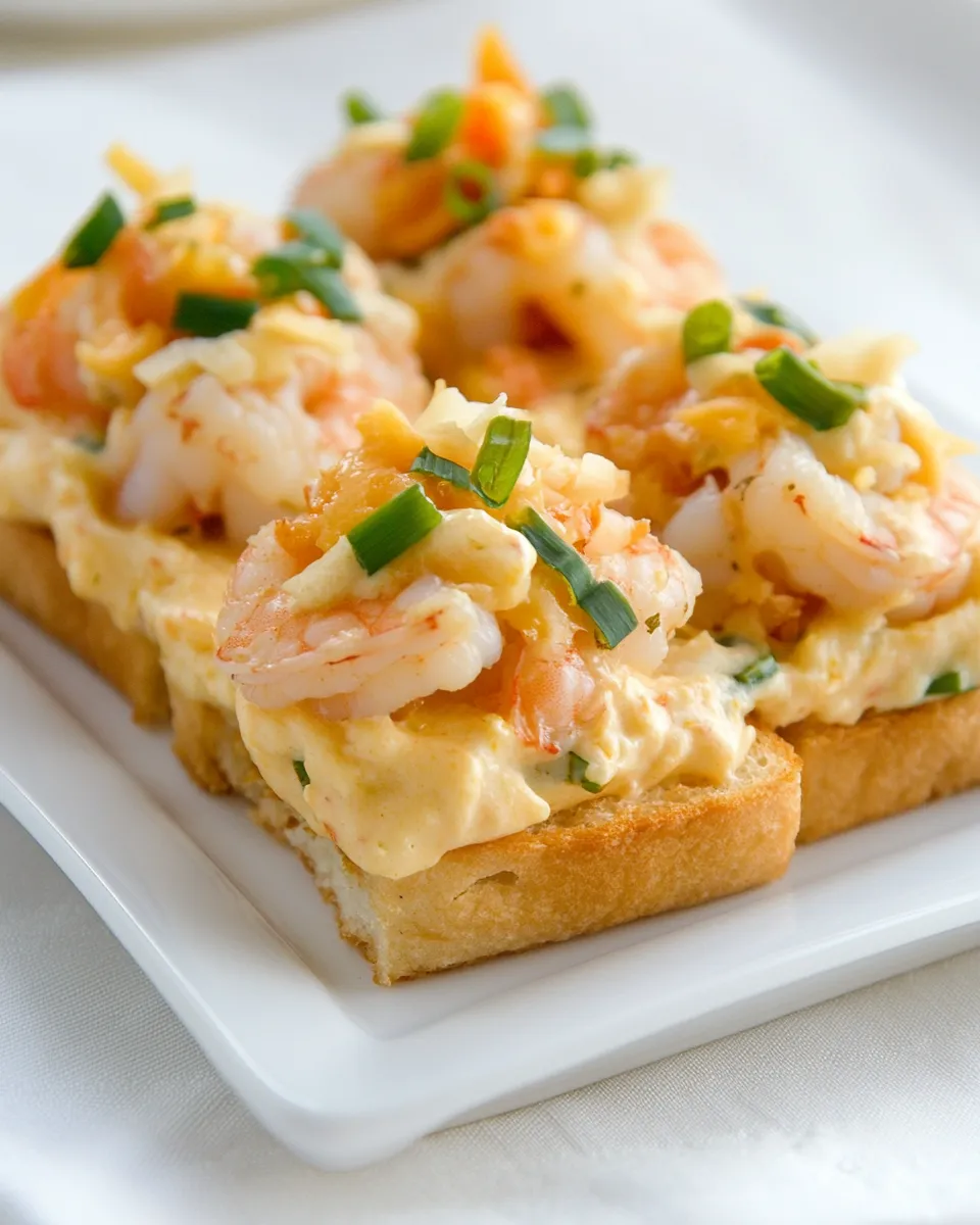 Homemade Cheesy Shrimp Tea Sandwiches (Canaps) image
