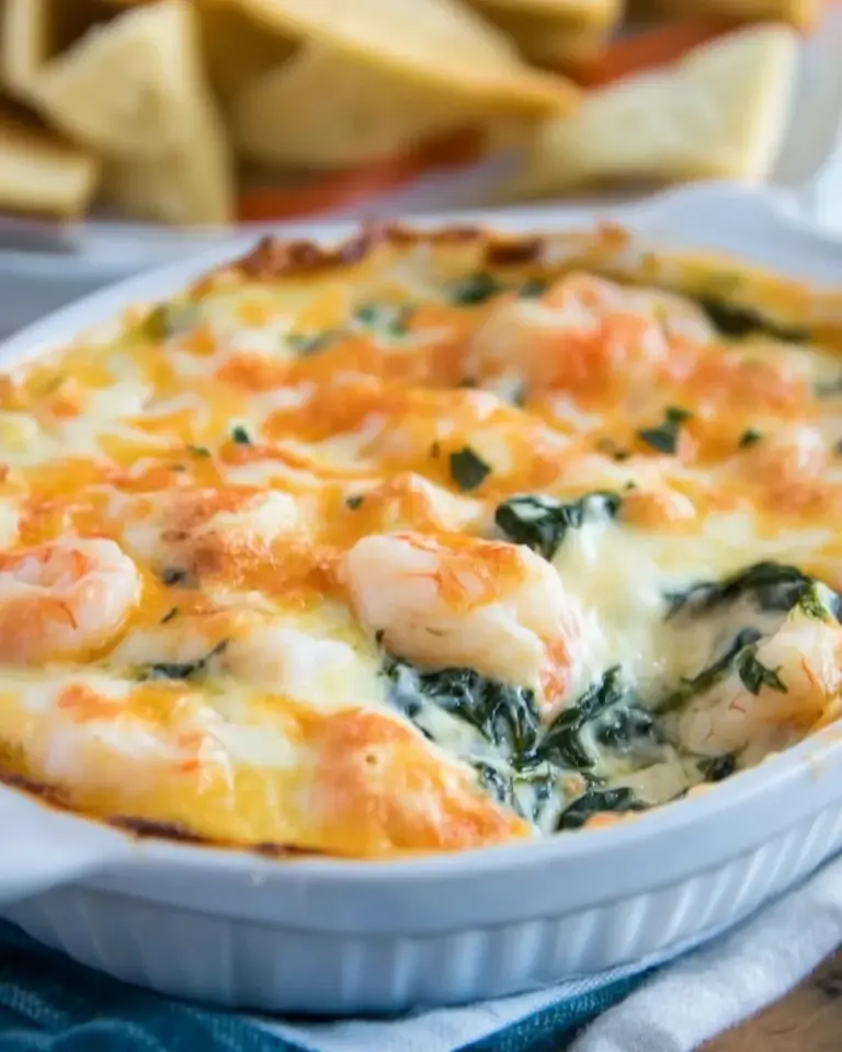 Homemade Cheesy Shrimp and Spinach Dip photo