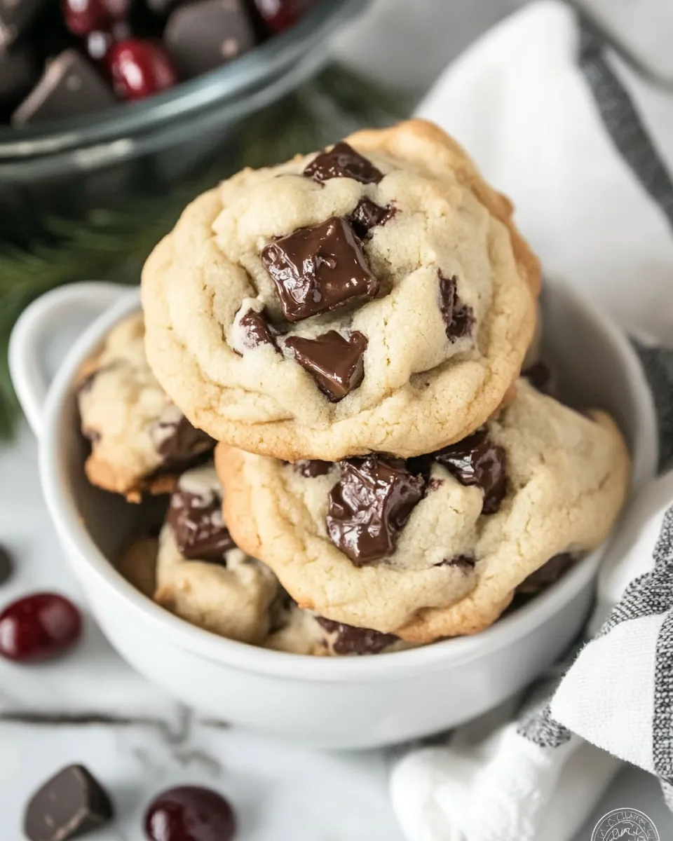 Delicious Chewy Cherry Chocolate Chunk Cookies image