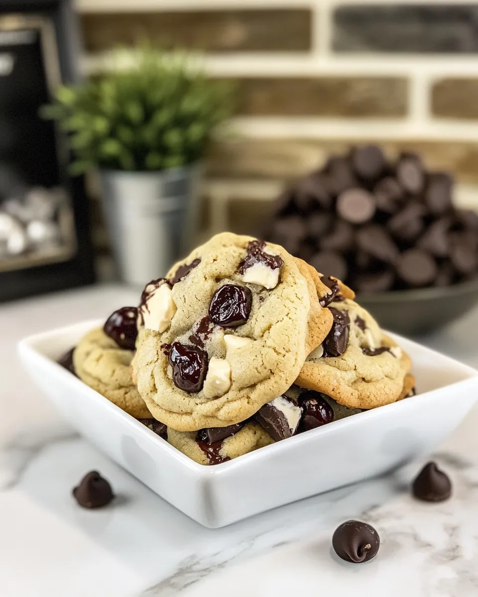Best Chewy Cherry Chocolate Chunk Cookies shot