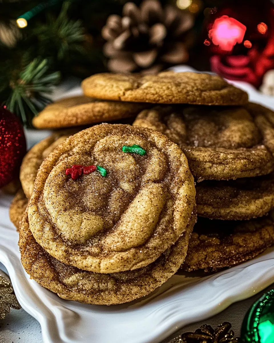 Delicious Chewy Christmas Snickerdoodles. image