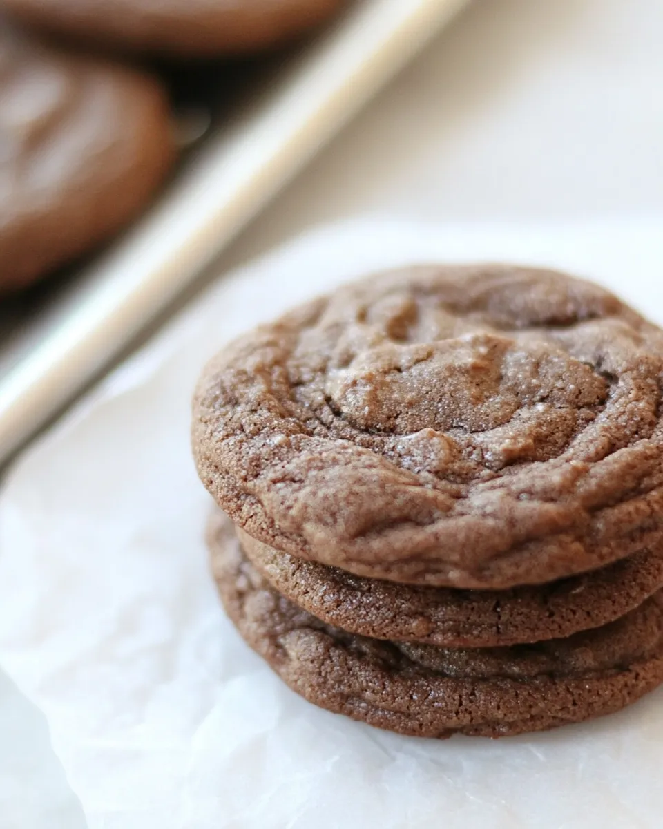 Tasty Chewy Cocoa Mocha Cookies shot