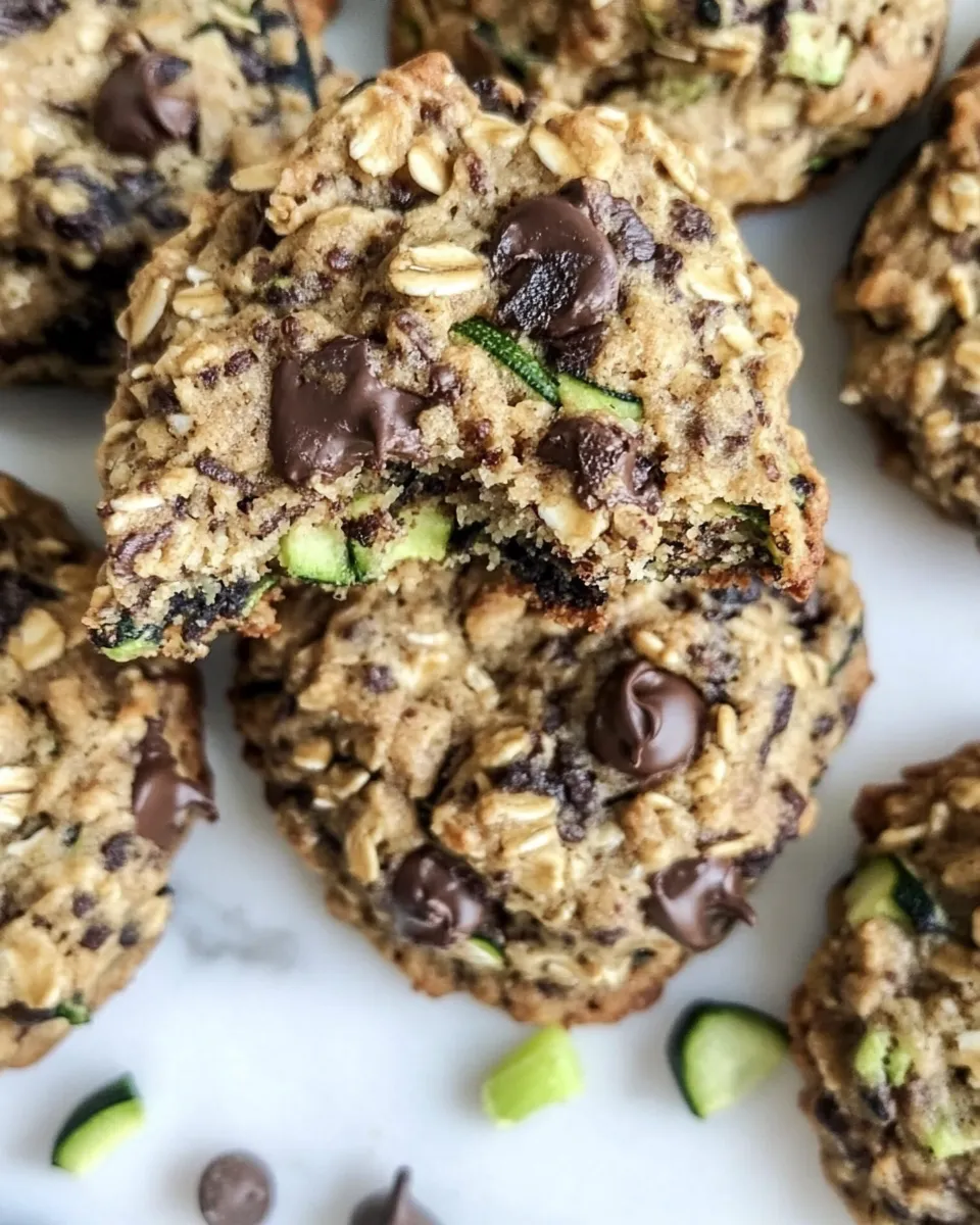 Delicious Chewy Oatmeal Zucchini Cookies. image