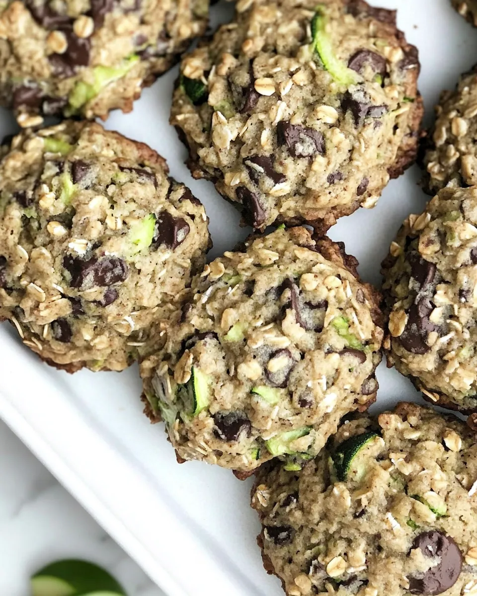 Easy Chewy Oatmeal Zucchini Cookies. recipe photo