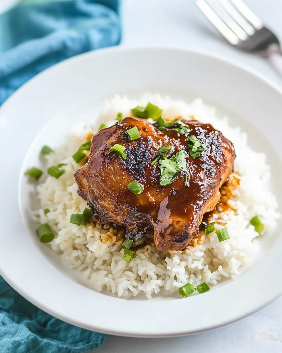 Delicious Chicken Adobo shot